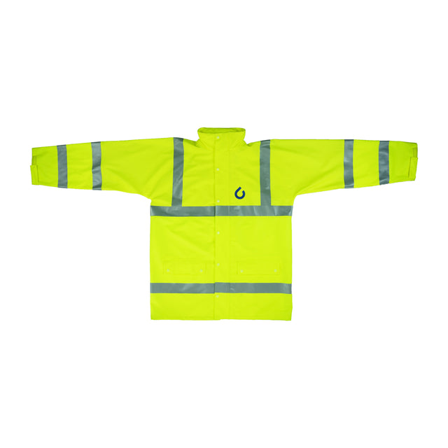 Monsoon hi-vis rain jacket
