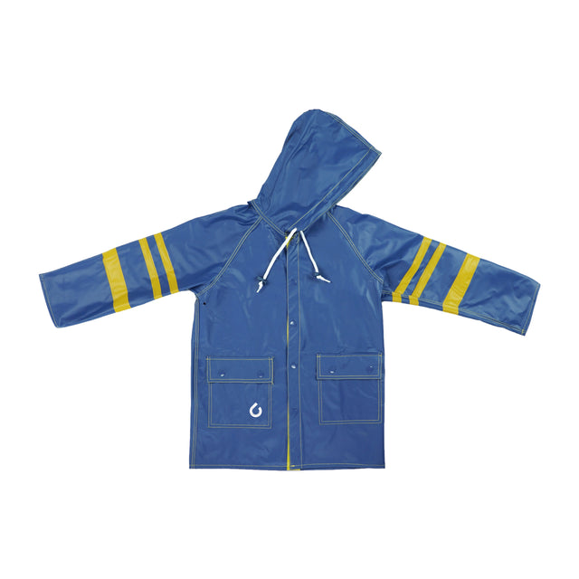 School reversible kids raincoat navy